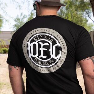 DIXXON Black Tee with White Emblem